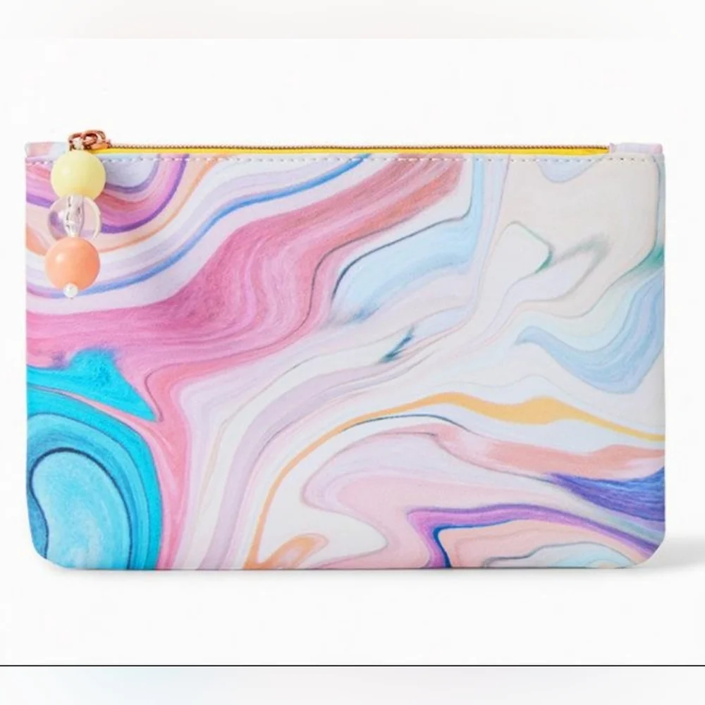 🦋 3 for $10 ~ IPSY Glam Bag March 2024 Mini Purse‎ Pouch Makeup Organizer Swirl